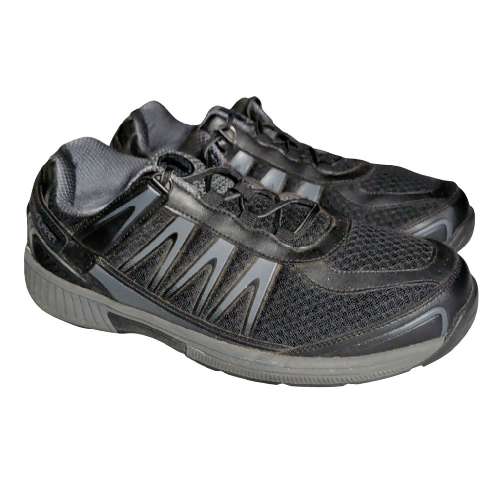 Orthofeet Sprint Shoes Mens Size 11.5EE 2E Orthotic Athletic Sneakers Black 675